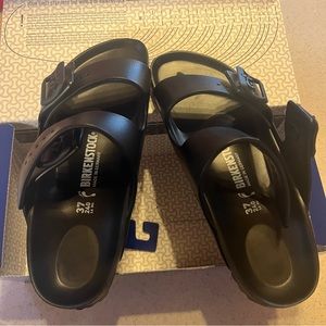 Birkenstock Unisex Arizona Essentials EVA Black Sandals Size 37 - 6 US